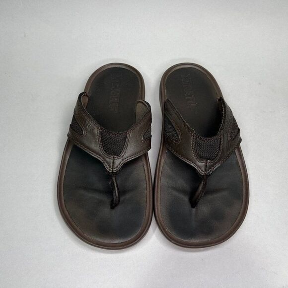 XtraTuf Women's Size 7 South Shore Leather Thong Flip Flop Sandals - Picture 3 of 11